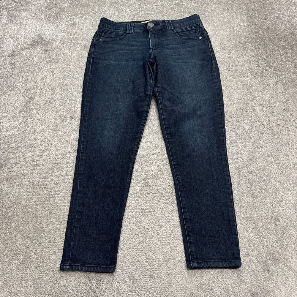 Democracy AB Technology Ankle Skimmer Denim Jeans Womens 8 Petite Dark Wash
